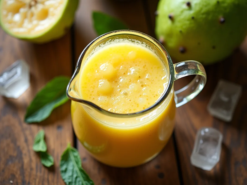 Suco de Graviola Natural: Receita Fácil e Cremosa! Suco de Graviola Natural: Receita Fácil e Cremosa!