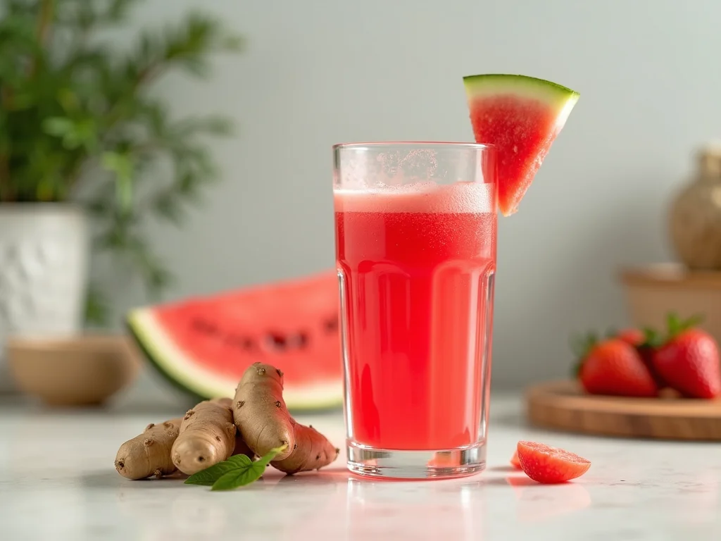 Suco Detox Melancia e Gengibre: A Receita Que Transforma Suco Detox Melancia e Gengibre: A Receita Que Transforma