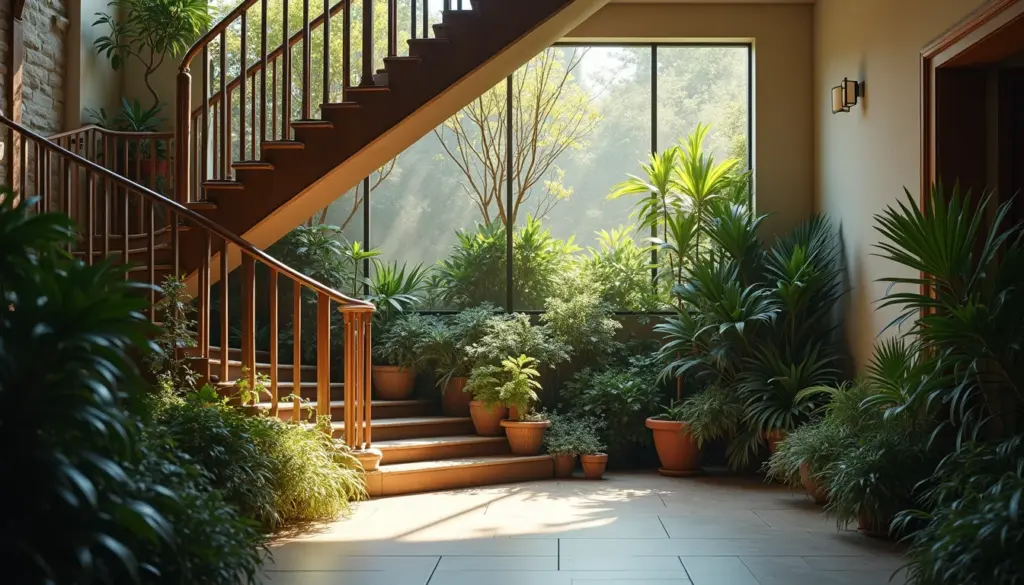 Jardim de Inverno Sob a Escada: As Plantas Ideais Jardim de Inverno Sob a Escada: As Plantas Ideais