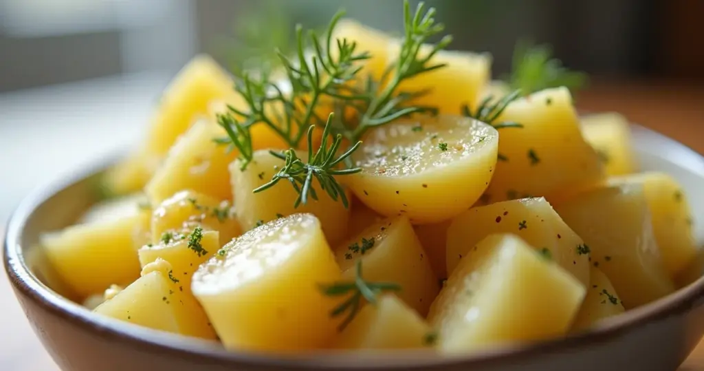Salada de Batata com Mostarda e Dill: O Segredo Revelado! Salada de Batata com Mostarda e Dill: O Segredo Revelado!