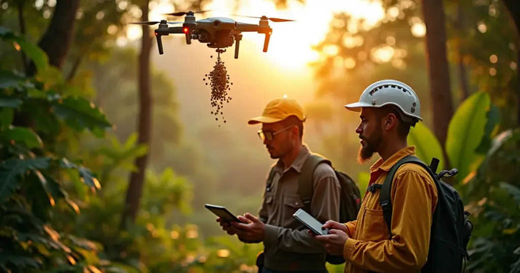 Como a tecnologia de drones está ajudando as florestas com plantio e fiscalização Como a tecnologia de drones está ajudando as florestas com plantio e fiscalização