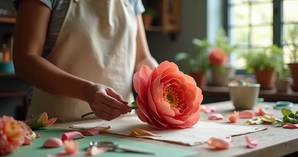 Como fazer flores de papel crepom realistas que enganam qualquer um