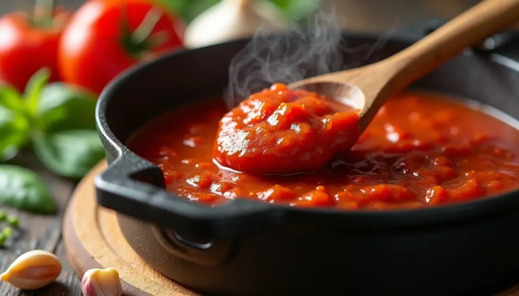 Como fazer molho de tomate caseiro em 40 minutos (fácil e cremoso) Como fazer molho de tomate caseiro em 40 minutos (fácil e cremoso)