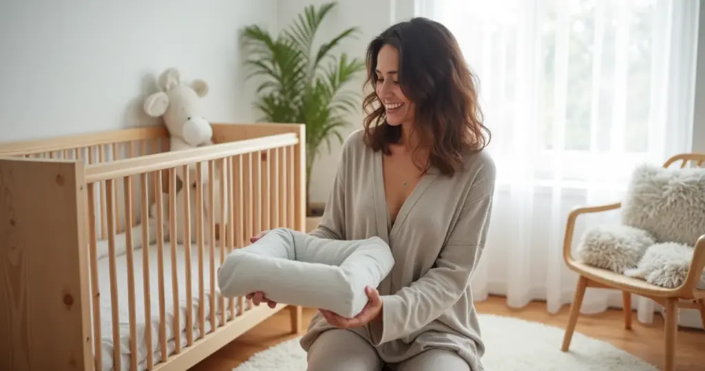 Como fazer ninho para bebe quadrado que encaixa no seu berço
