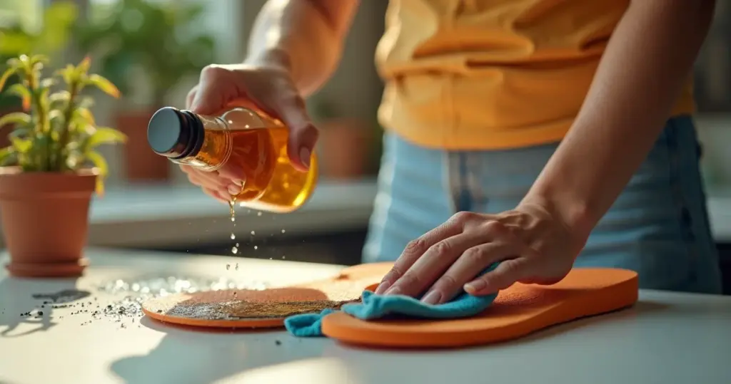 Como tirar mancha de piche do chinelo com um ingrediente da sua cozinha Como tirar mancha de piche do chinelo com um ingrediente da sua cozinha