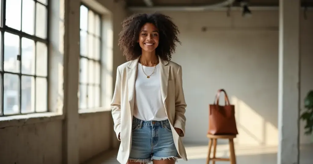 Como usar short jeans sem parecer desleixada: o truque da terceira peça Como usar short jeans sem parecer desleixada: o truque da terceira peça