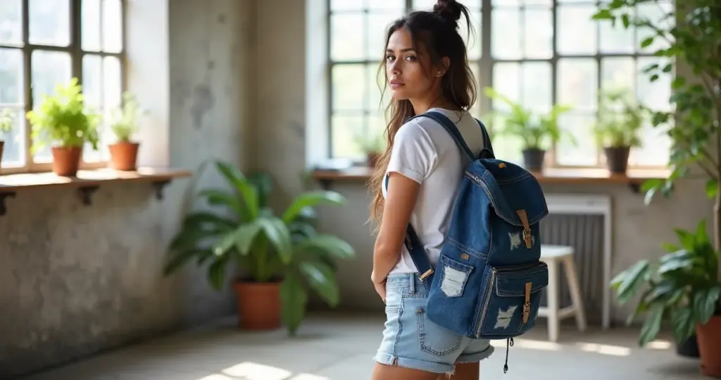 DIY Mochila Jeans: Transforme Calça Velha em Acessório Único DIY Mochila Jeans: Transforme Calça Velha em Acessório Único