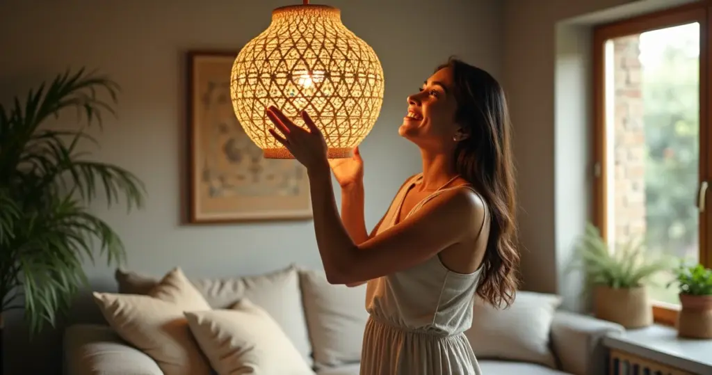 15 Ideias de Luminária de Crochê que Transformam Ambientes em Refúgios