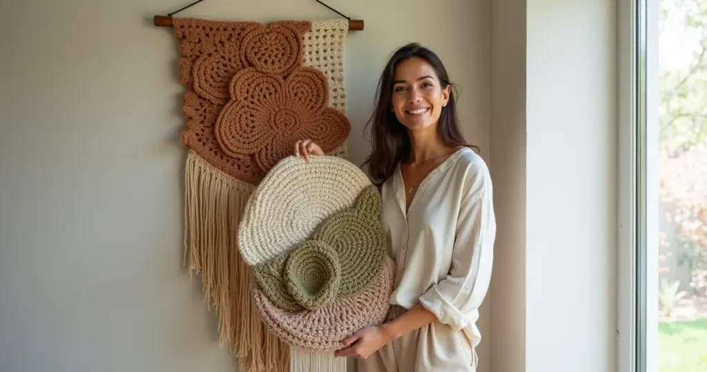 13 Ideias de Quadro de Croche para Parede Que Vão Revoltar Sua Decoração