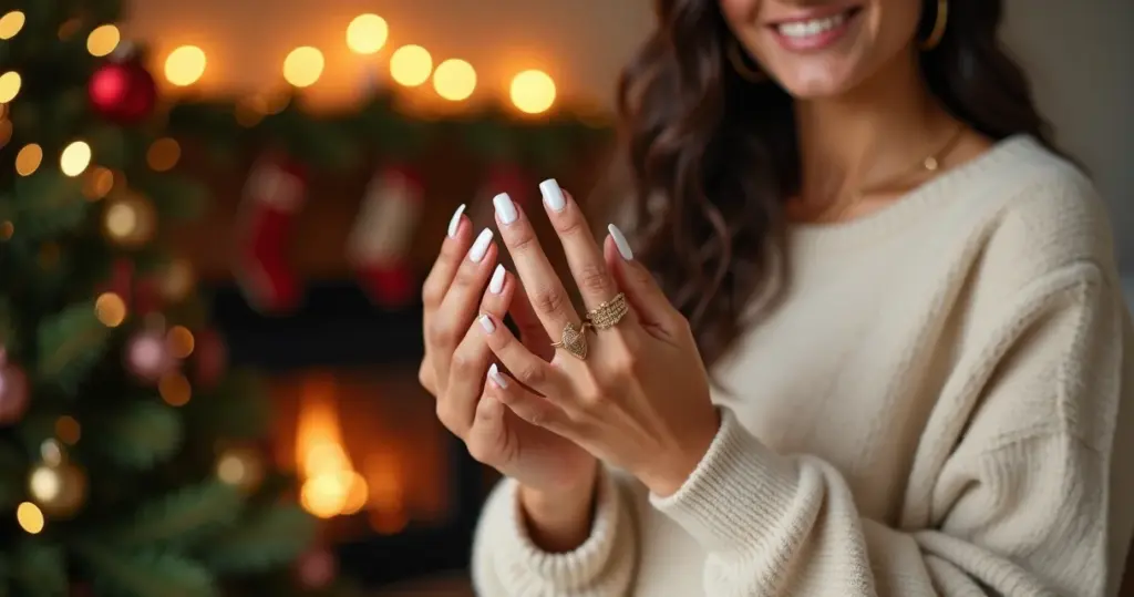 17 Ideias de Unha Simples para o Natal: Elegância Rápida e Barata 17 Ideias de Unha Simples para o Natal: Elegância Rápida e Barata