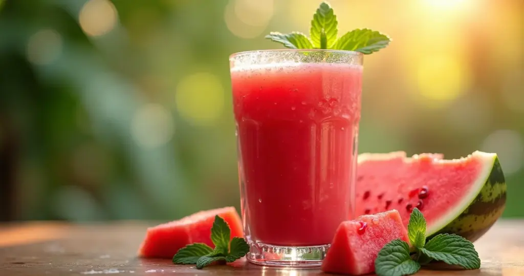 Vitamina de melancia: hidratação gelada com antioxidante em 5 minutos
