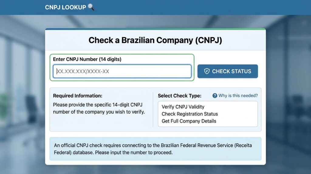 Verifique o CNPJ de fornecedores de alimentos e bebidas: passo a passo seguro