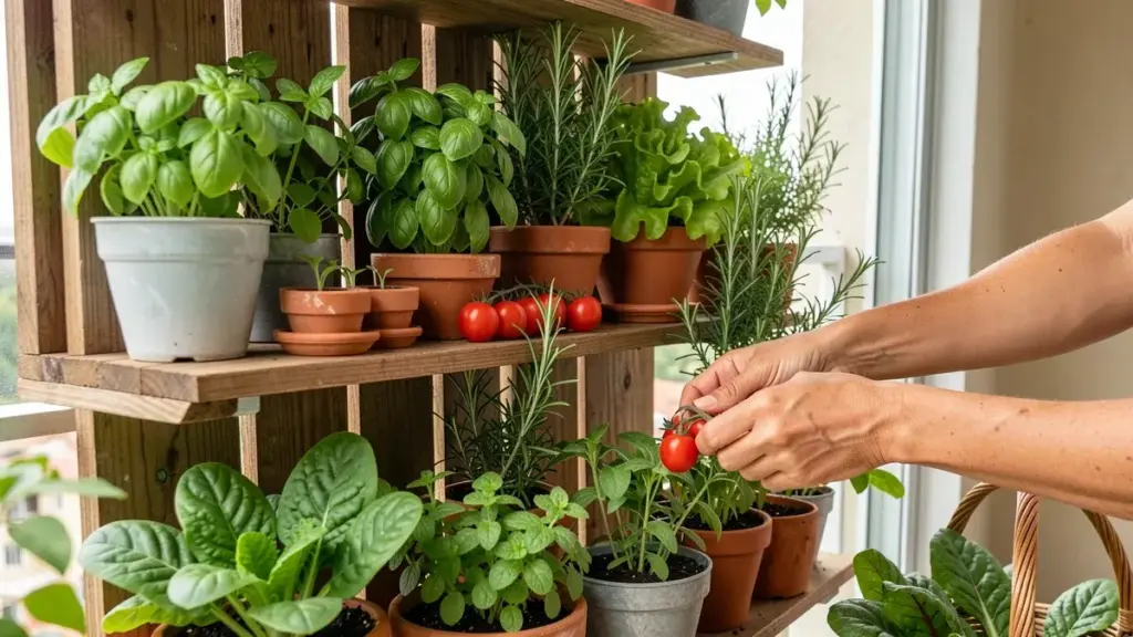 Melhores plantas para horta vertical na varanda: escolha por luz, vaso e ciclo