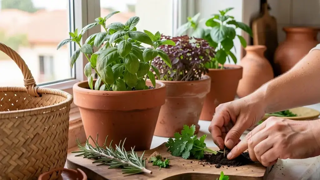 Como Plantar Temperos em Apartamento: Do Vaso na Janela à Colheita Como Plantar Temperos em Apartamento: Do Vaso na Janela à Colheita
