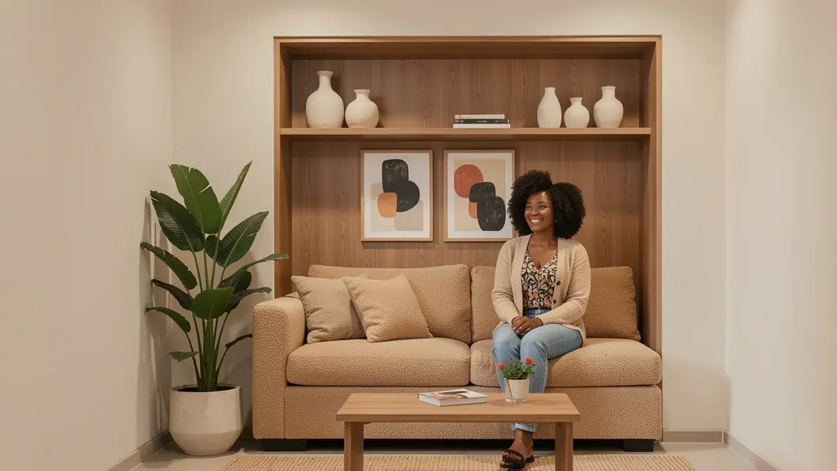 Decoração de sala pequena com sofá embutido: o que funciona de verdade Decoração de sala pequena com sofá embutido: o que funciona de verdade